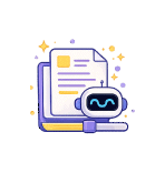 Icono de generador de texto para redactar ideas o tareas.