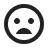 Icono de rostro triste que representa un prompt débil.