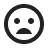 Icono de rostro triste que representa un prompt débil.
