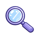 Icono de lupa que representa identificar riesgos en una situación.